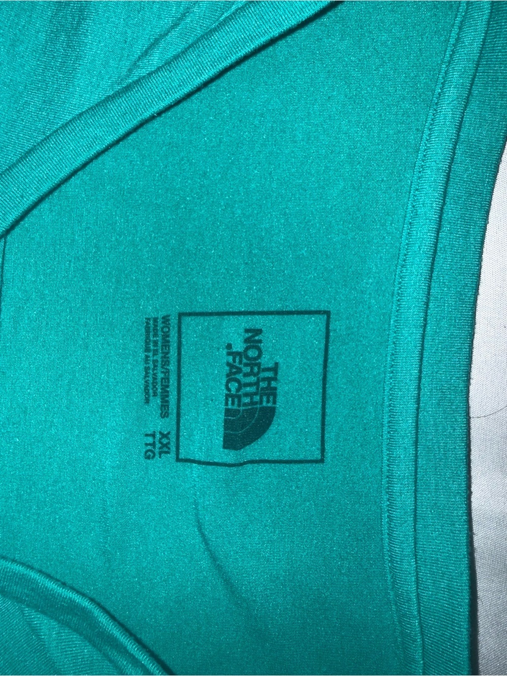 The North Face Women’s Logo Sleeveless Tank Top - Teal Size XXL - Picture 10 of 12